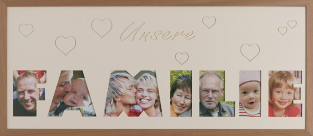 Familie mit Herzen