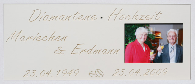 Diamanten Hochzeit